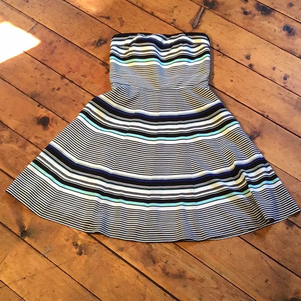 White House black market strapless dress.